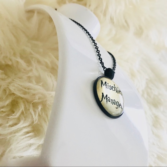 Mischief Managed Potter Black Necklace - Picture 2 of 4